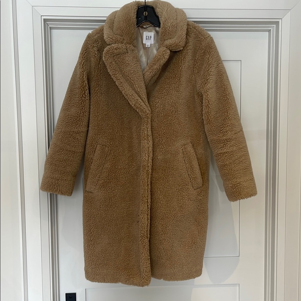GAP Tan Sherpa Coat